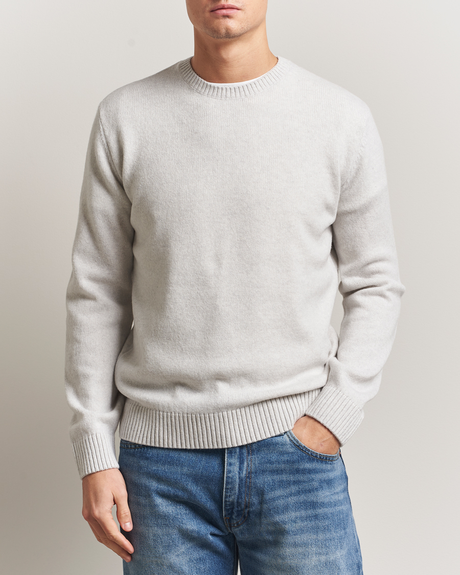 Herre | Gensere | Colorful Standard | Classic Merino Wool Crew Neck Snow Melange