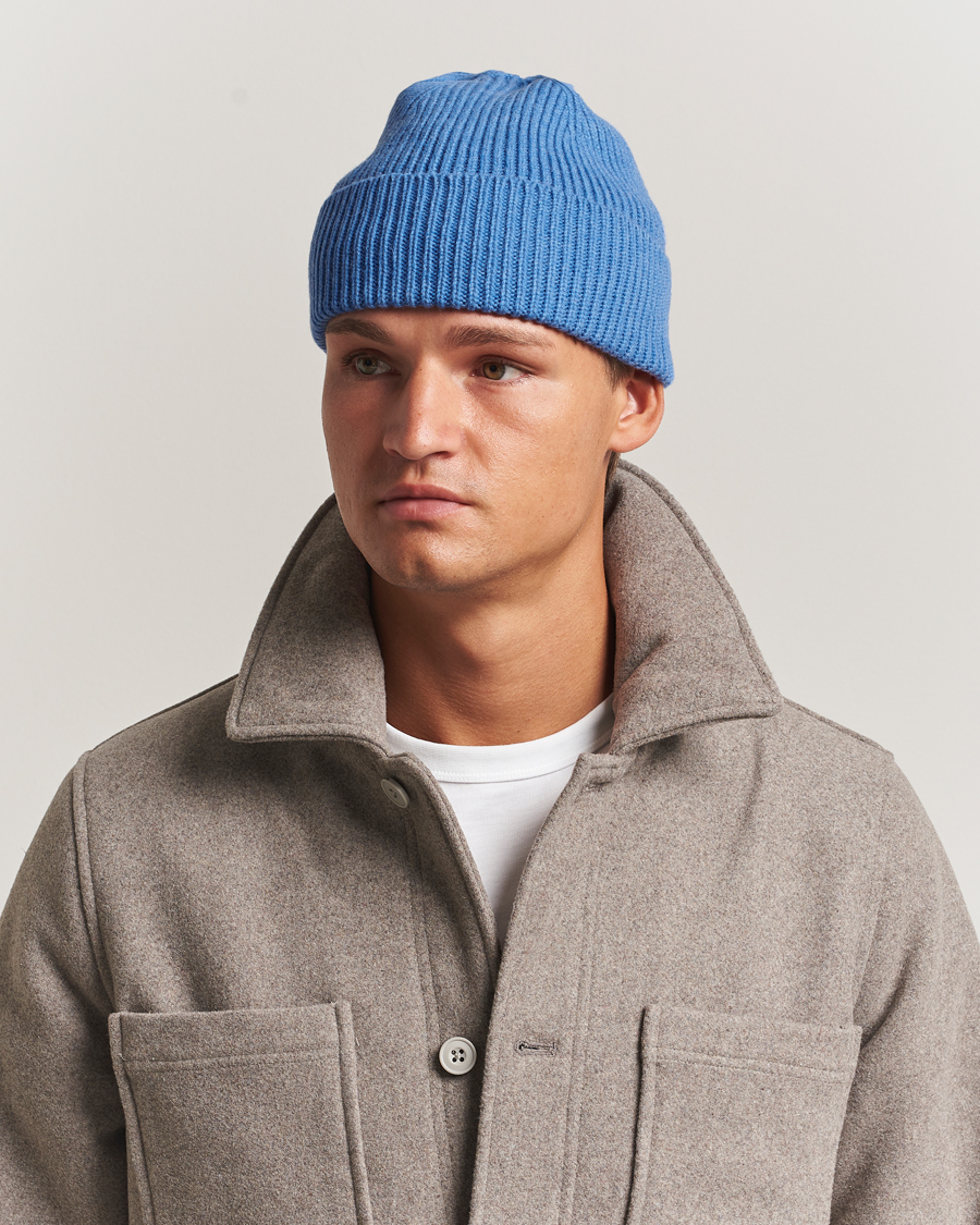 Herre | Luer | Colorful Standard | Merino Wool Beanie Pacific Blue