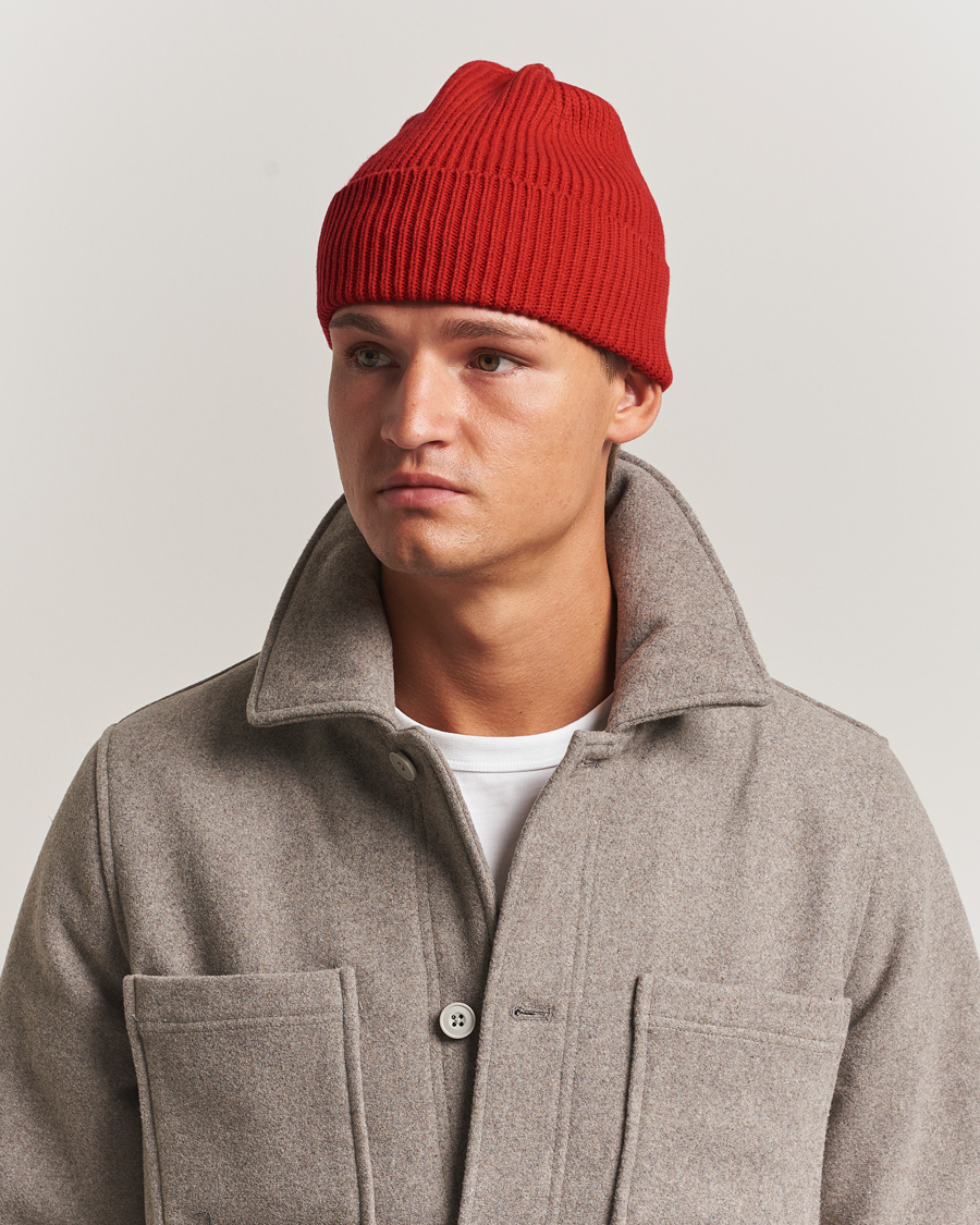 Herre | Luer | Colorful Standard | Merino Wool Beanie Scarlet Red