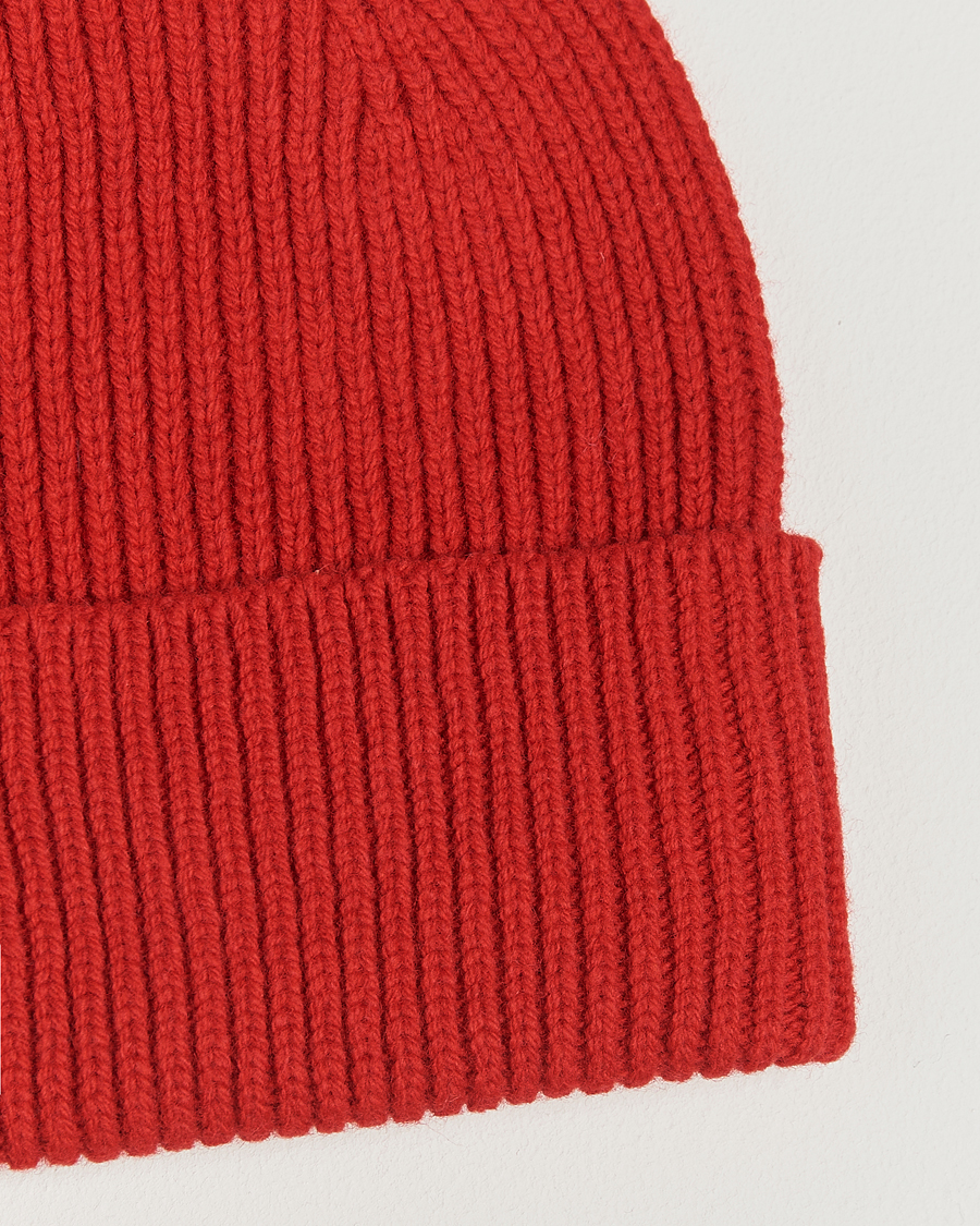 Herre | Luer | Colorful Standard | Merino Wool Beanie Scarlet Red