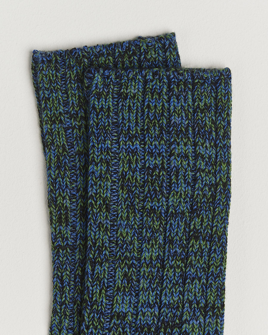 Herre | Undertøy | Falke | Brooklyn Cotton Sock Water Blue