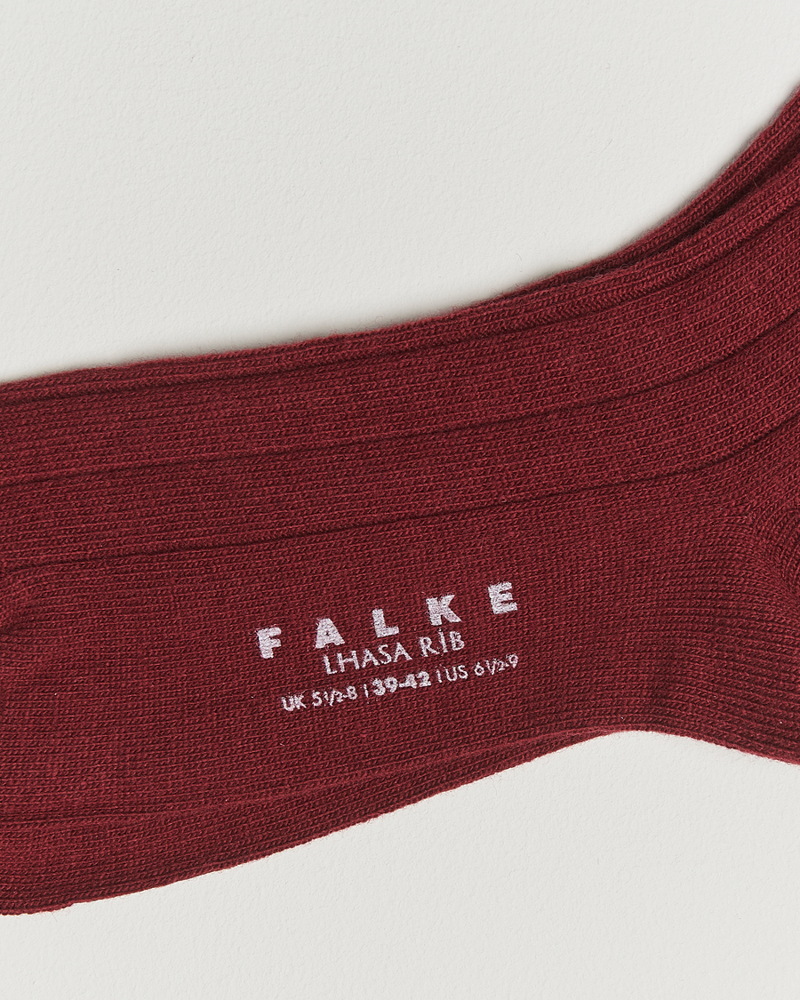 Herre | Undertøy | Falke | Lhasa Cashmere Socks Cayenne Red