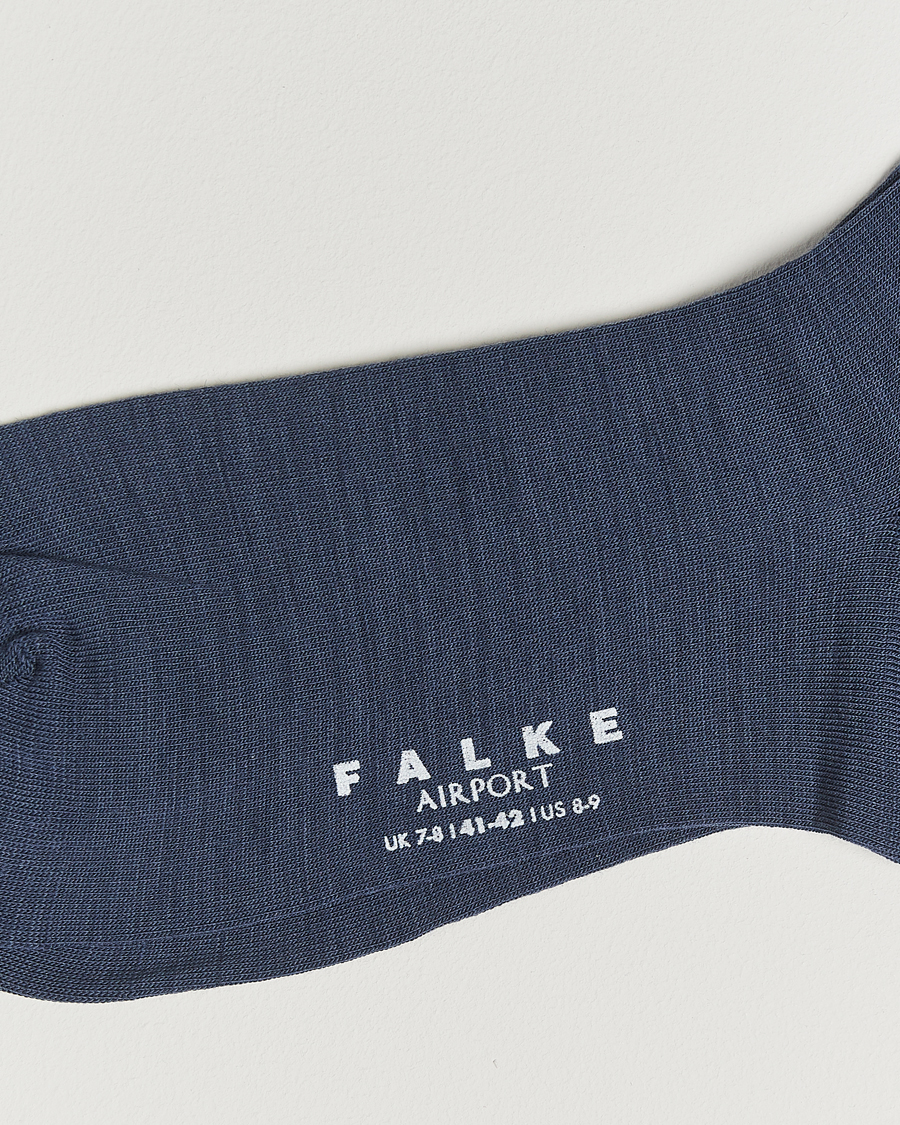 Herre | Undertøy | Falke | Airport Socks Blue Ink
