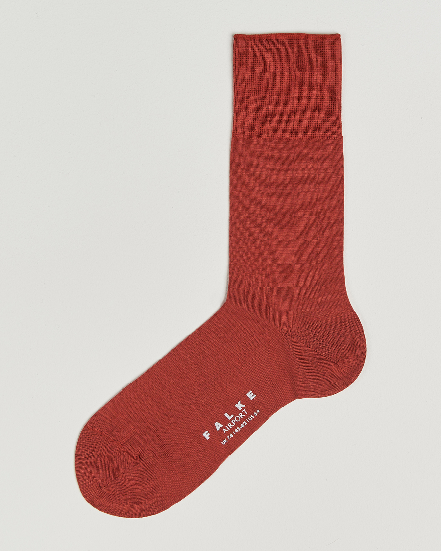 Herre | Undertøy | Falke | Airport Socks Brick Red