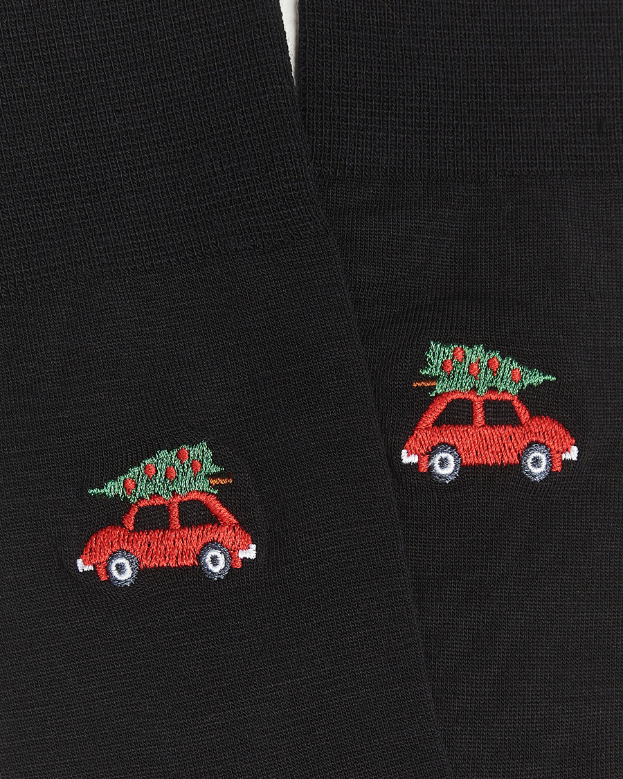 Herre | Undertøy | Falke | Airport Christmas Car Sock Black