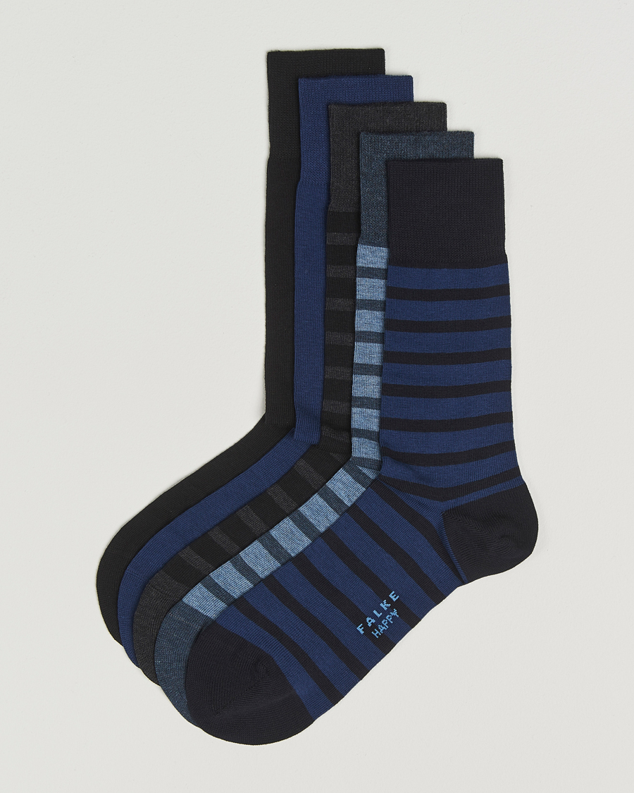 Herre | Undertøy | Falke | Happy 5-Pack Cotton Socks Multi