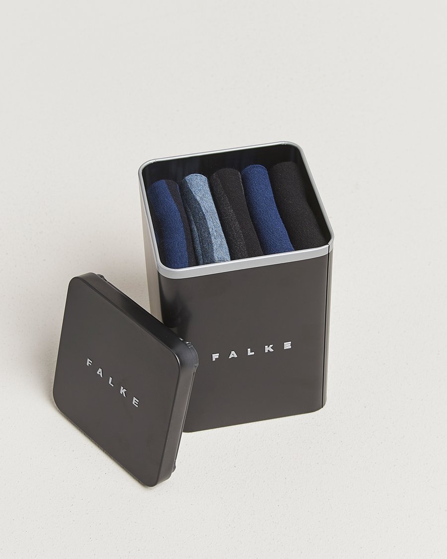 Herre | Undertøy | Falke | Happy 5-Pack Cotton Socks Multi