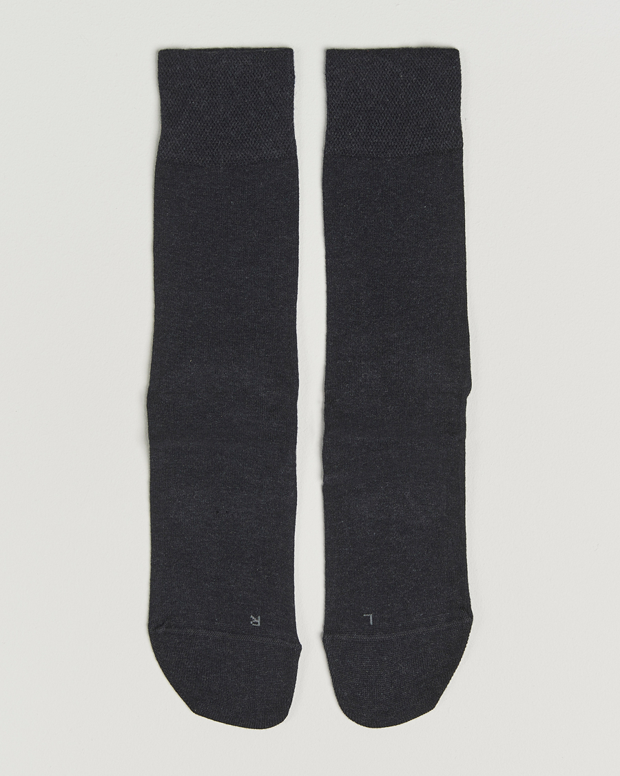 Herre | Undertøy | Falke | Sensitive Socks London Anthracite Melange