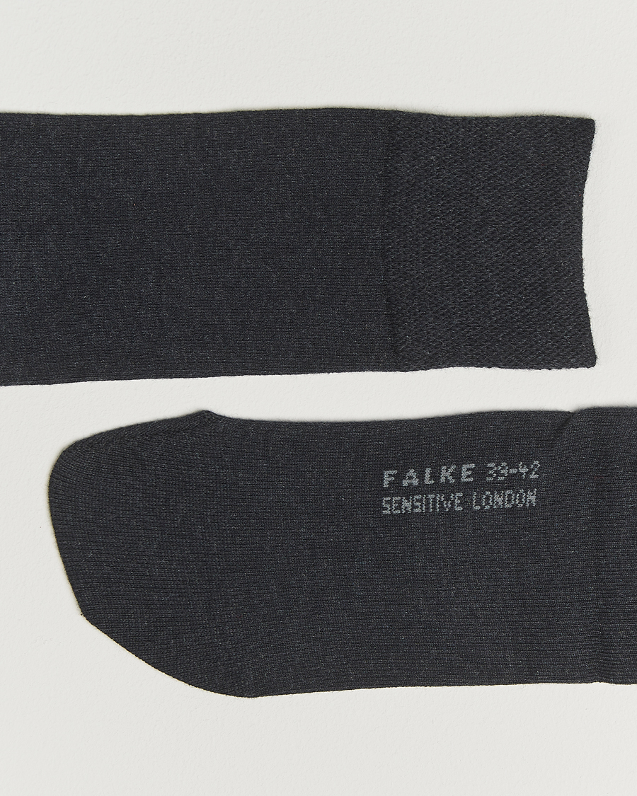 Herre | Undertøy | Falke | Sensitive Socks London Anthracite Melange