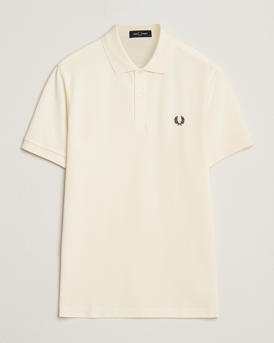 Herre | Pikéer | Fred Perry | Plain Polo Shirt Ecru