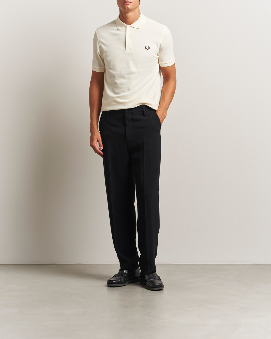 Herre | Pikéer | Fred Perry | Plain Polo Shirt Ecru