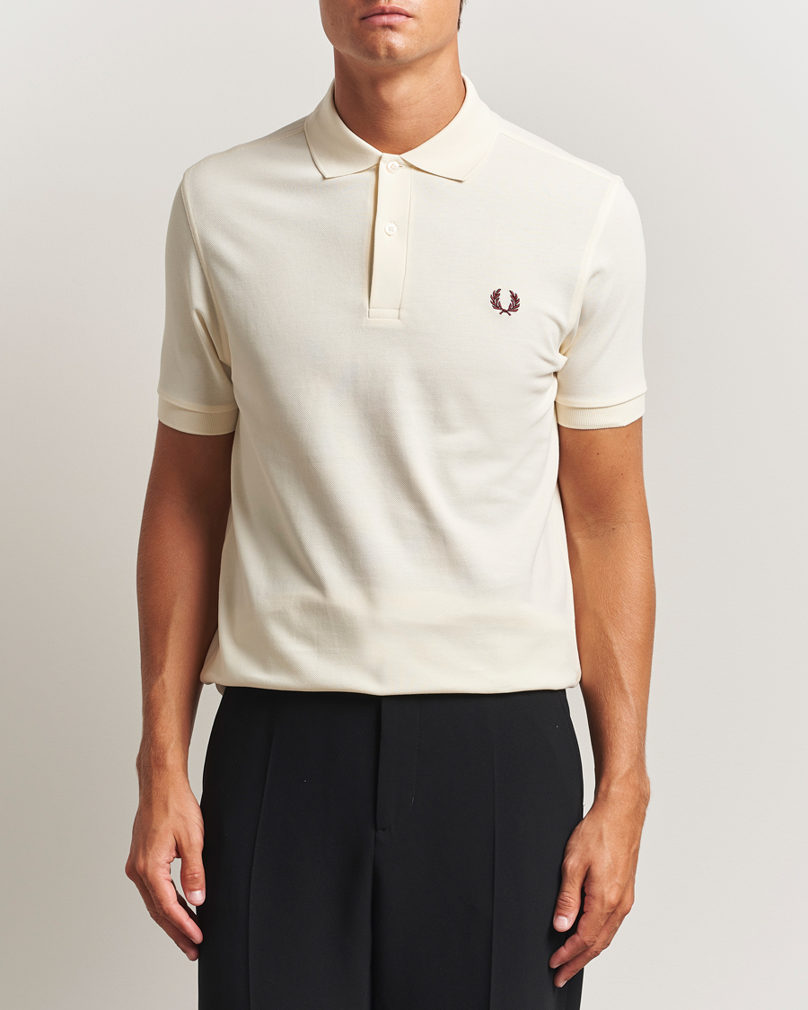 Herre | Pikéer | Fred Perry | Plain Polo Shirt Ecru