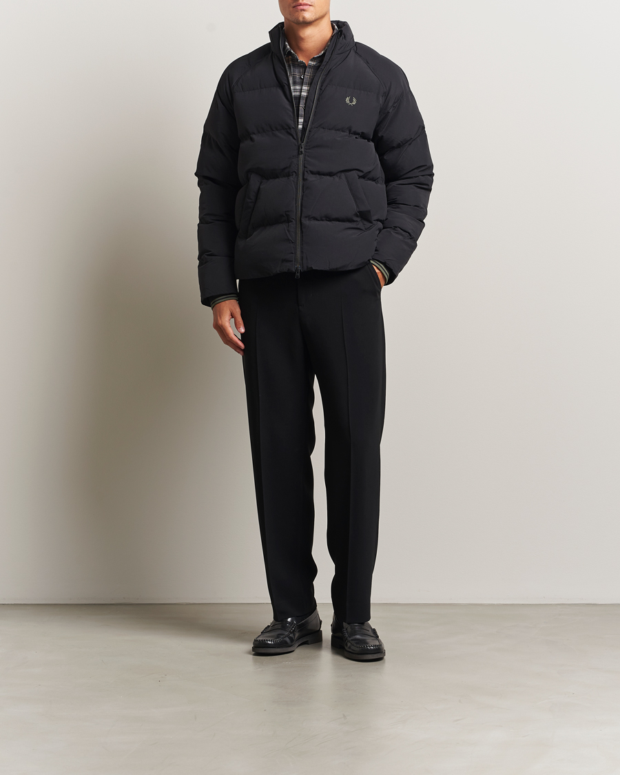 Herre | Jakker | Fred Perry | Raglan Padded Down Jacket Black