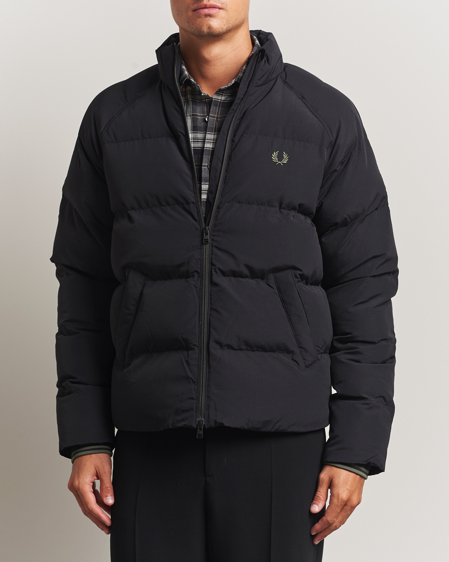 Herre | Jakker | Fred Perry | Raglan Padded Down Jacket Black