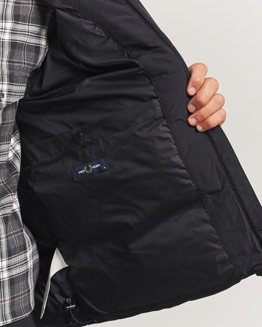 Herre | Jakker | Fred Perry | Raglan Padded Down Jacket Black