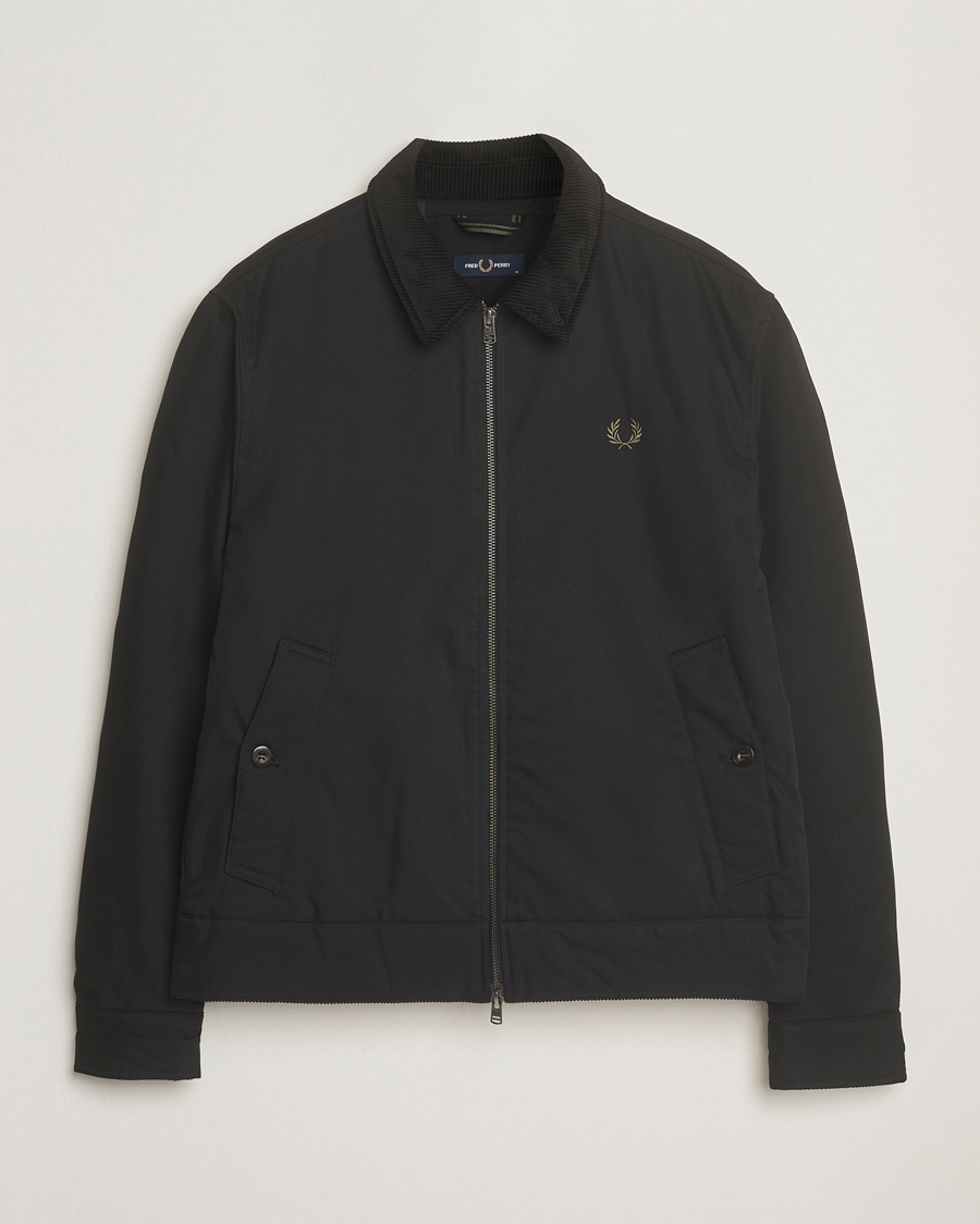 Herre | Jakker | Fred Perry | Cotton Light Padded Harrington Jacket Black