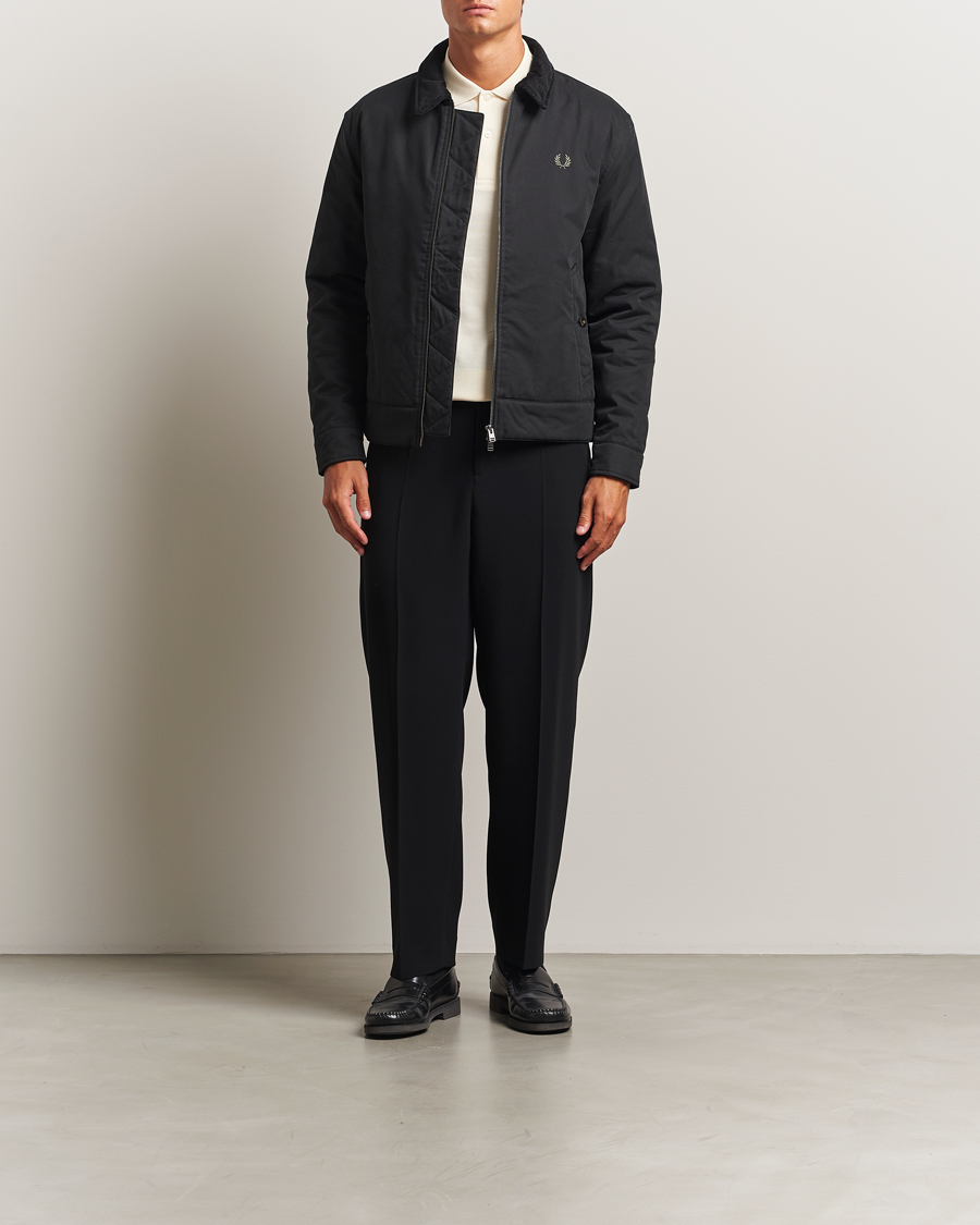 Herre | Jakker | Fred Perry | Cotton Light Padded Harrington Jacket Black