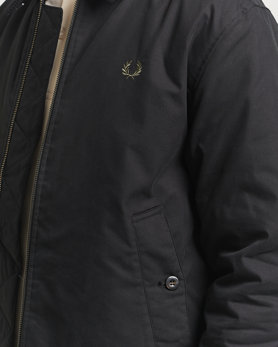 Herre | Jakker | Fred Perry | Cotton Light Padded Harrington Jacket Black