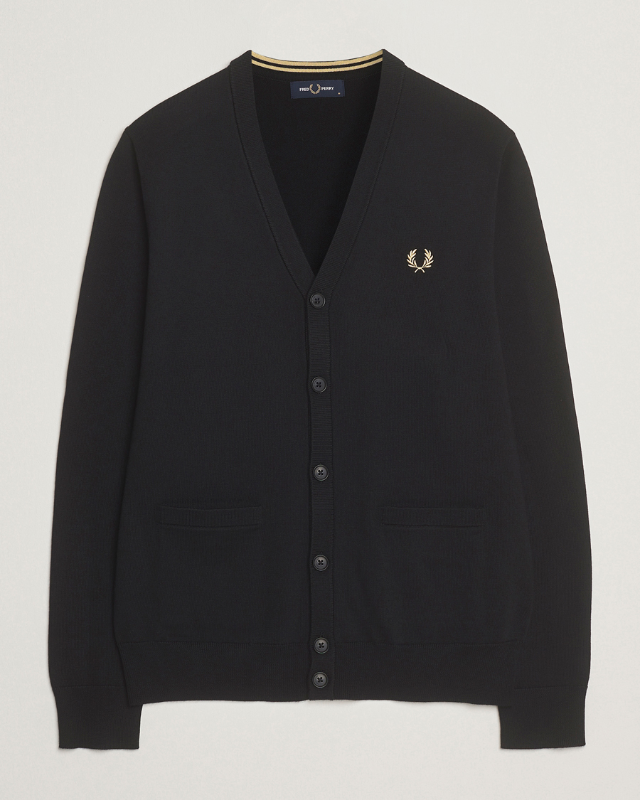 Herre | Gensere | Fred Perry | Classic Cardigan Black