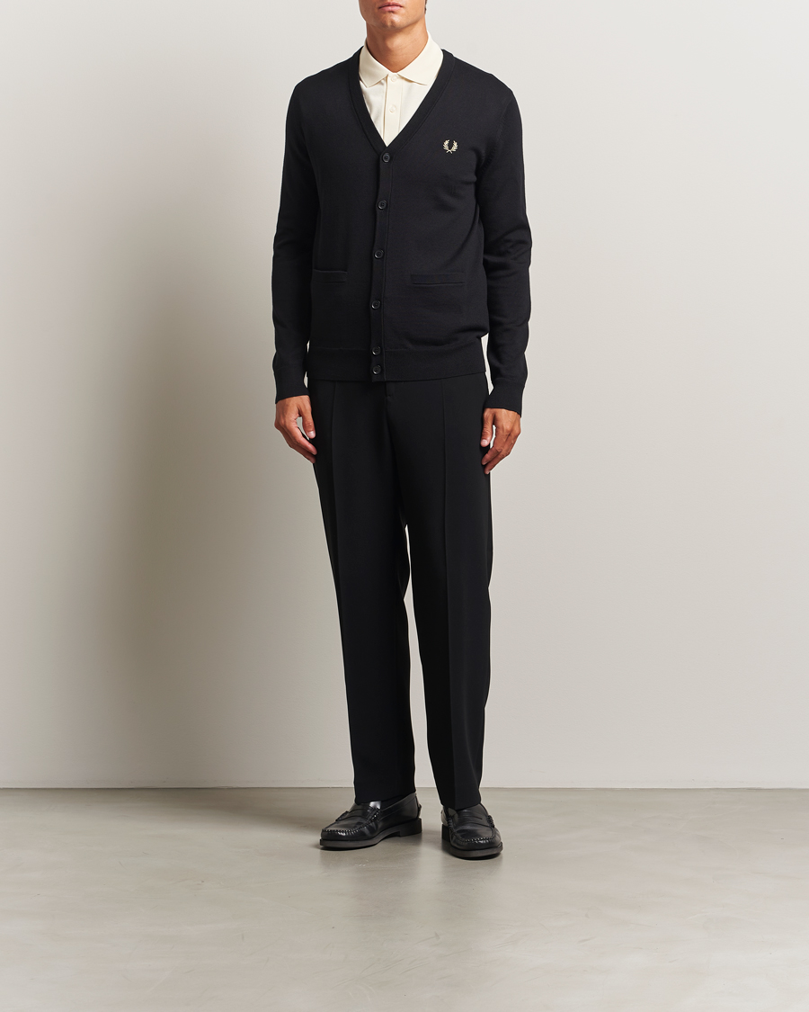 Herre | Gensere | Fred Perry | Classic Cardigan Black