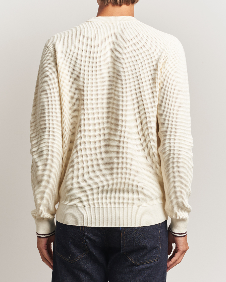 Herre | Gensere | Fred Perry | Waffle Stitch Jumper Ecru