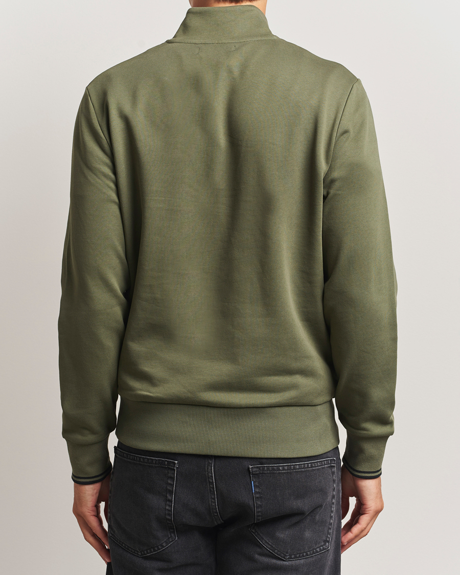 Herre | Gensere | Fred Perry | Half Zip Sweatshirt Night Green