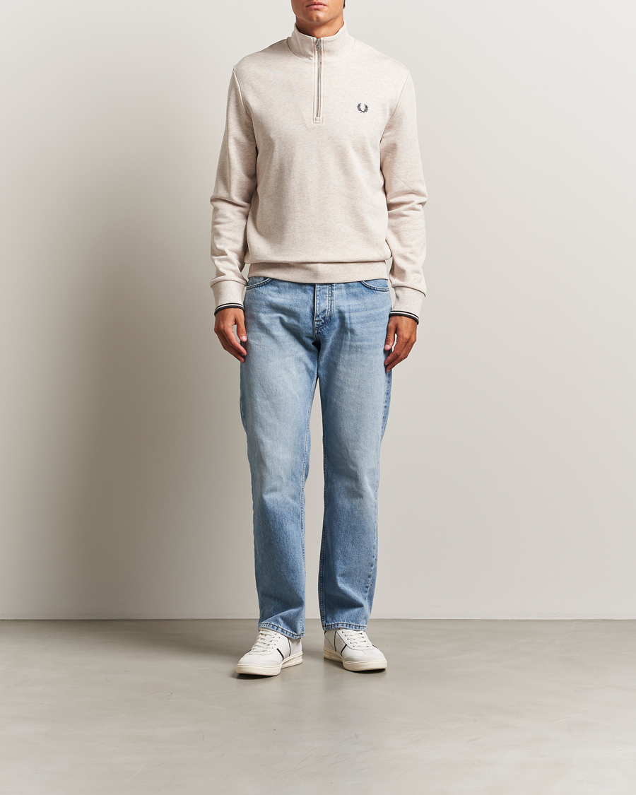 Herre | Gensere | Fred Perry | Half Zip Sweatshirt Porrigde Marl