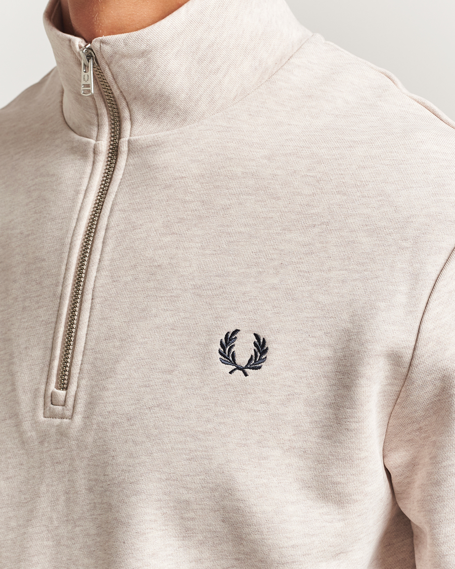Herre | Gensere | Fred Perry | Half Zip Sweatshirt Porrigde Marl