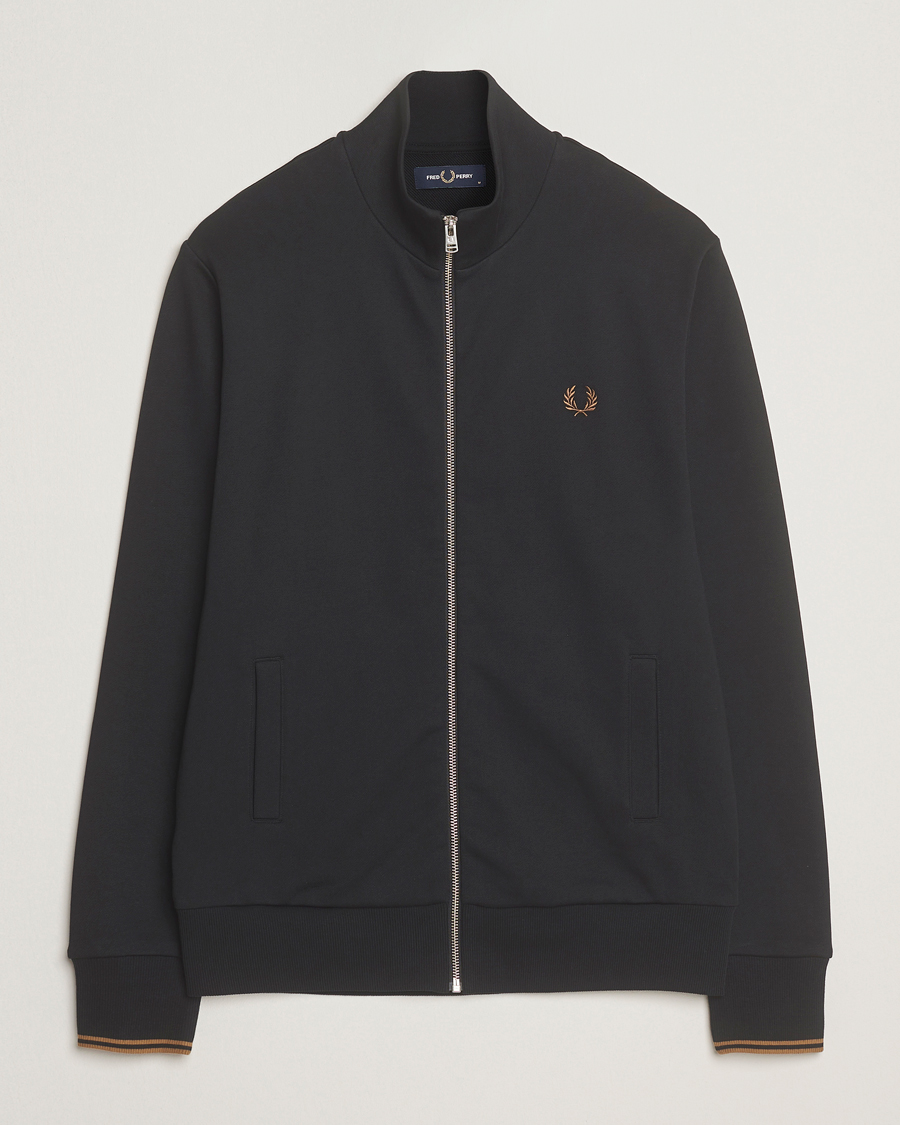 Herre | Gensere | Fred Perry | Full Zip Sweatshirt Black