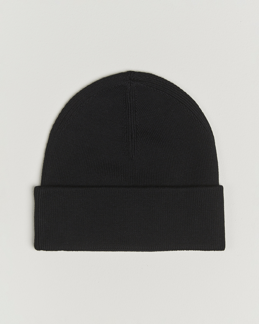 Herre | Luer | Fred Perry | Merino Wool Beanie Black