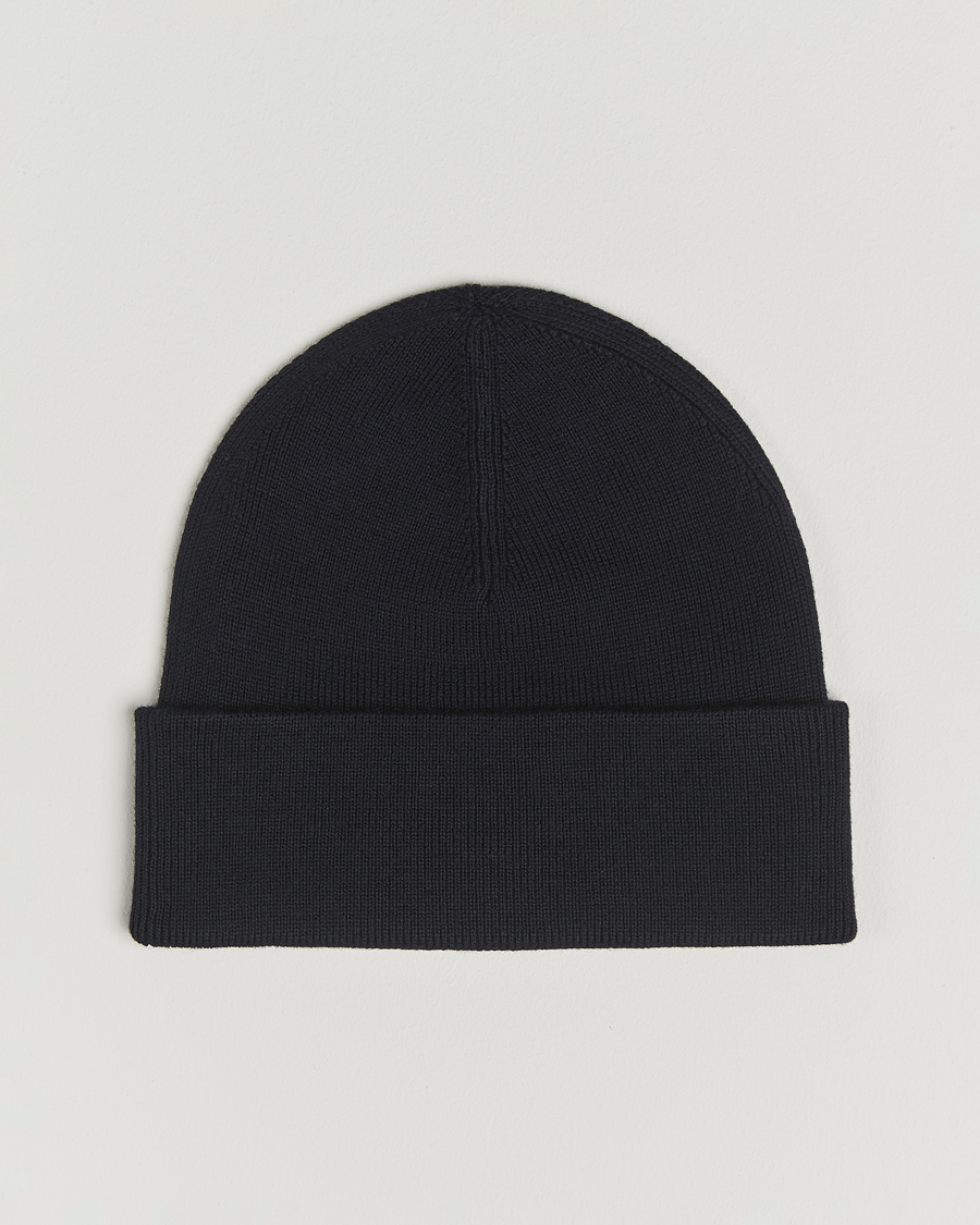 Herre | Luer | Fred Perry | Merino Wool Beanie Navy