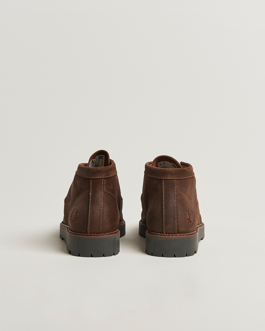 Herre | Støvler | Fred Perry | Kenny Waxed Suede Chukka Boot Burnt Tobacco