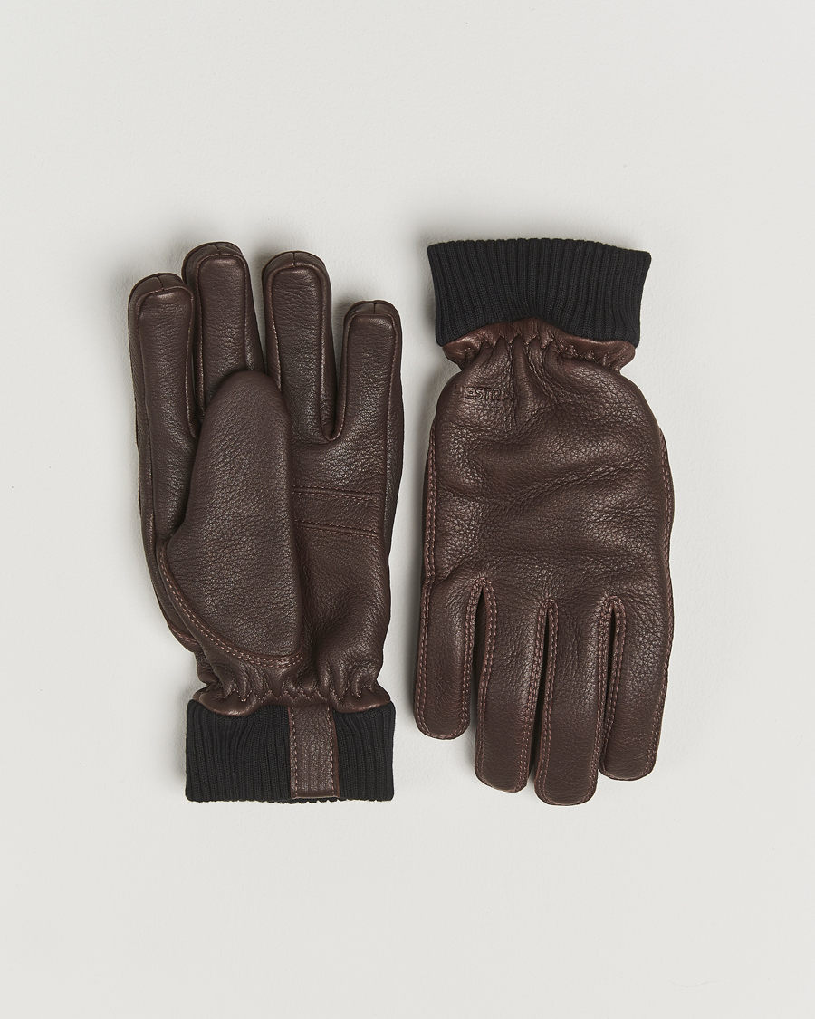 Herre | Hansker | Hestra | Tore Deerskin Primaloft Lined Glove Chocolate