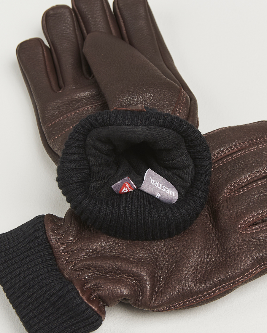 Herre | Hansker | Hestra | Tore Deerskin Primaloft Lined Glove Chocolate