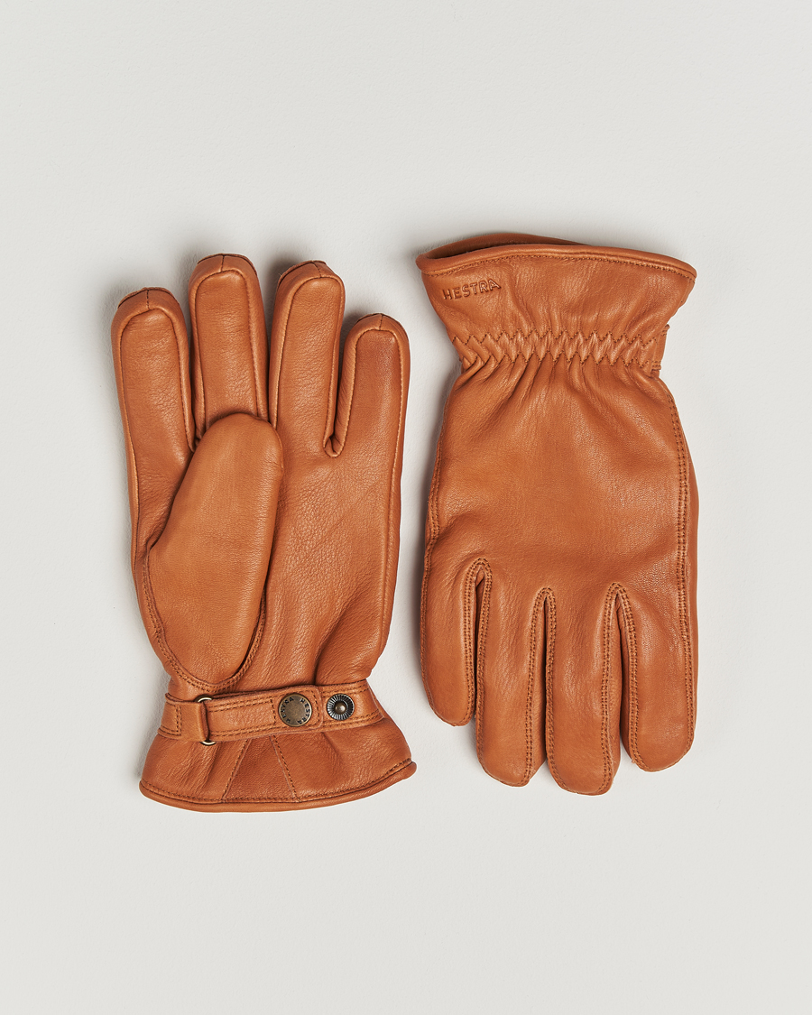 Herre | Hansker | Hestra | Burensvik Deerskin Wool Pile Glove Cognac