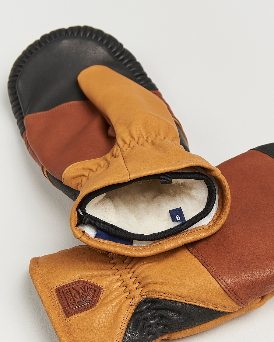 Herre | Hansker | Hestra | reMix Mitt Brown/Cork