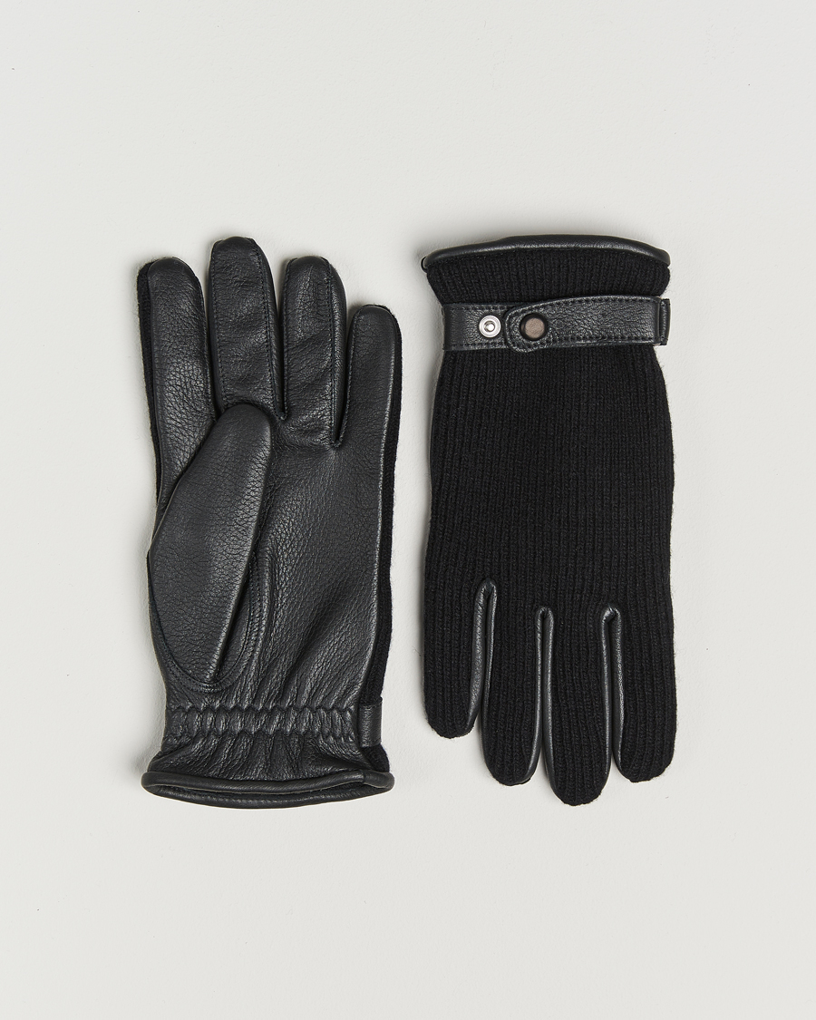 Herre | Hansker | Hestra | Christopher Cashmere/Elkskin Glove Black