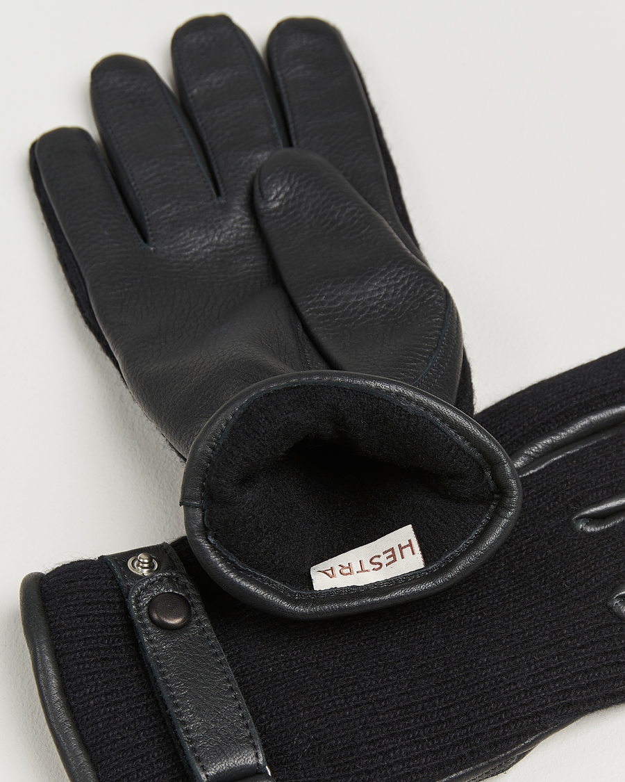 Herre | Hansker | Hestra | Christopher Cashmere/Elkskin Glove Black