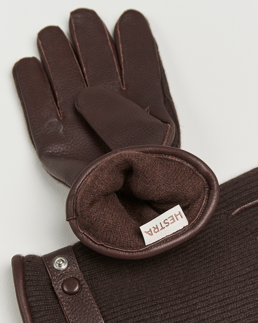 Herre | Hansker | Hestra | Christopher Cashmere/Elkskin Glove  Espresso