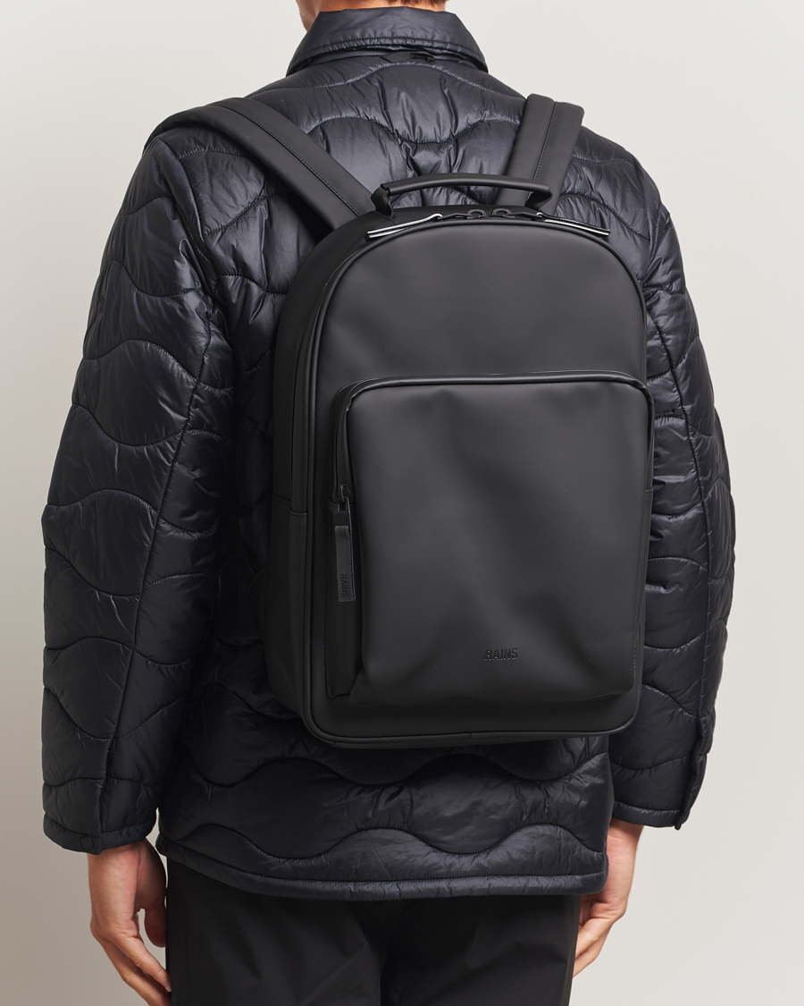 Herre | Vesker | RAINS | Book Daypack Backpack Black