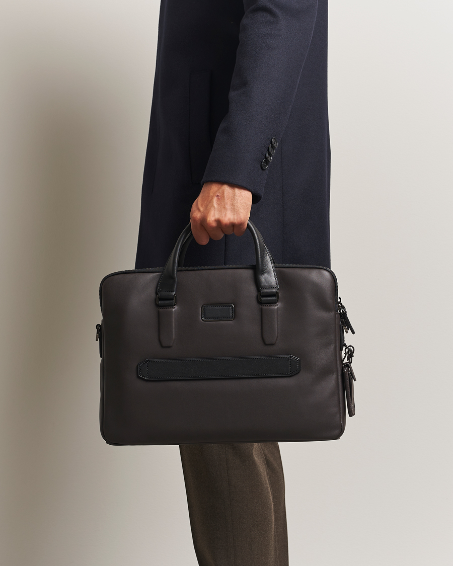 Herre | Vesker | TUMI | Harrison Sycamore Slim Brief Espresso Brown