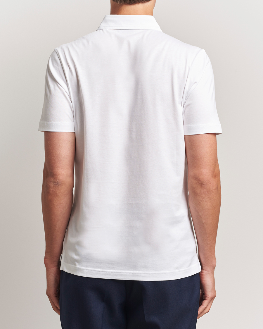 Herre | Pikéer | Stenströms | Supima Cotton Polo Shirt White