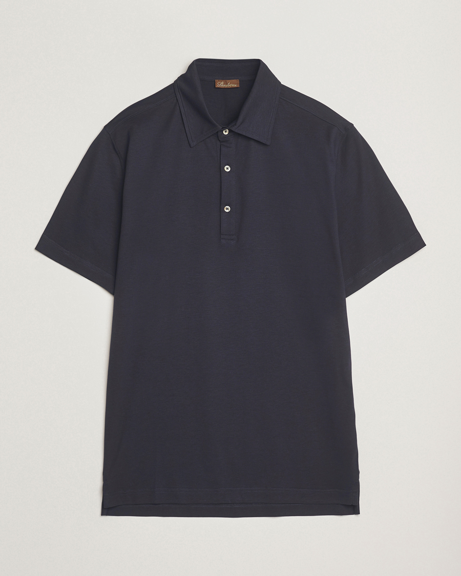 Herre | Pikéer | Stenströms | Supima Cotton Polo Shirt Navy