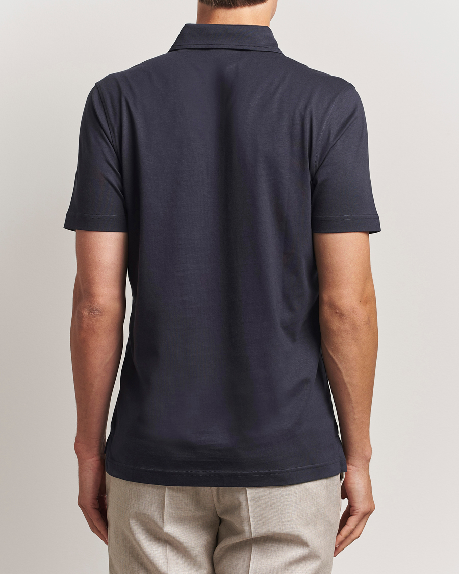 Herre | Pikéer | Stenströms | Supima Cotton Polo Shirt Navy