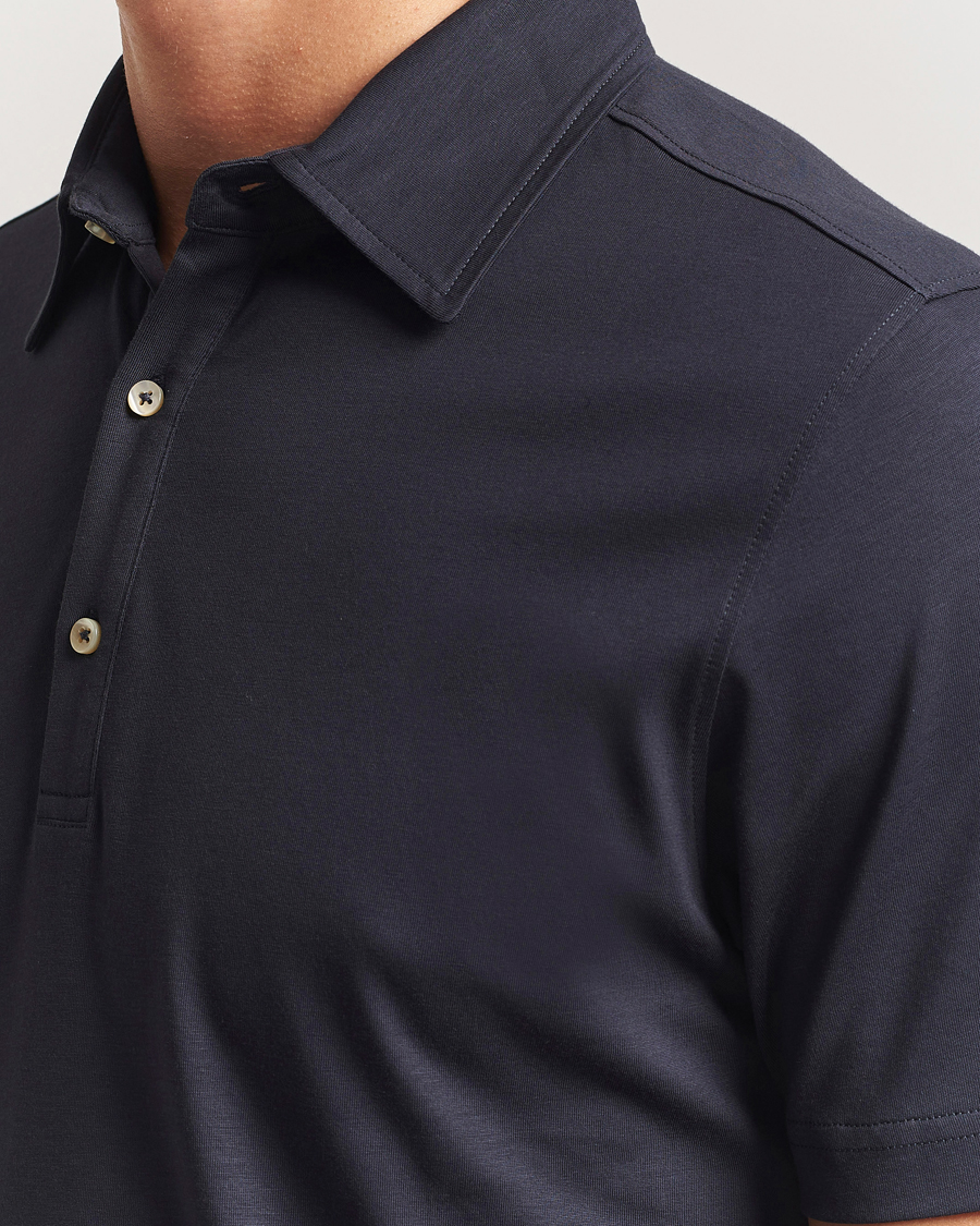 Herre | Pikéer | Stenströms | Supima Cotton Polo Shirt Navy