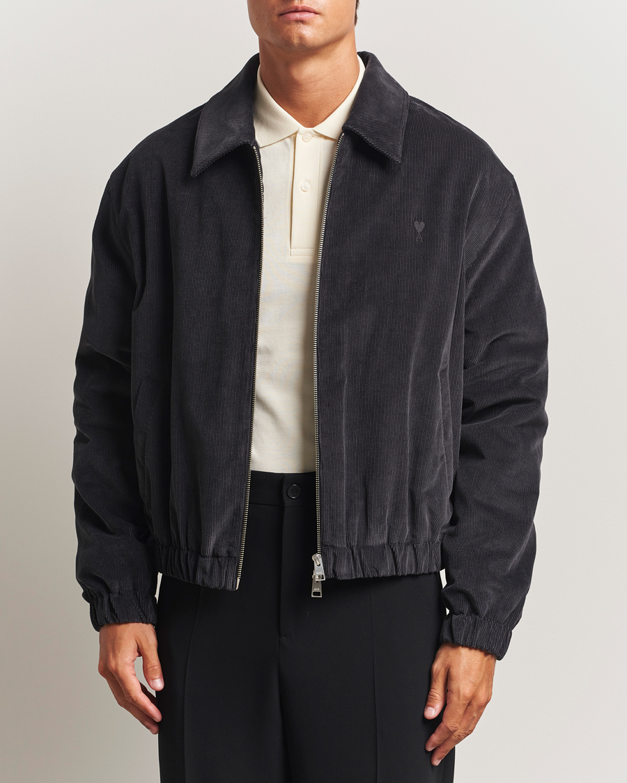 Herre | Jakker | AMI | Light Padded Fine Corduroy Jacket Anthracite