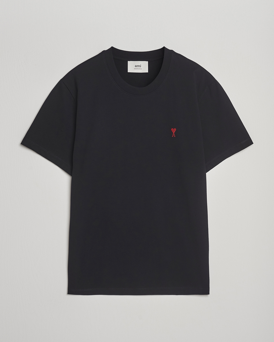 Herre | T-Shirts | AMI | Heart Logo T-Shirt Black