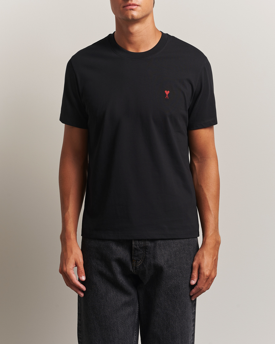 Herre | T-Shirts | AMI | Heart Logo T-Shirt Black