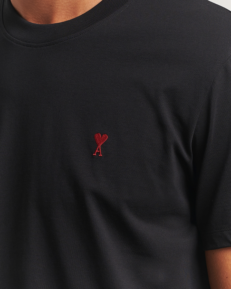 Herre | T-Shirts | AMI | Heart Logo T-Shirt Black