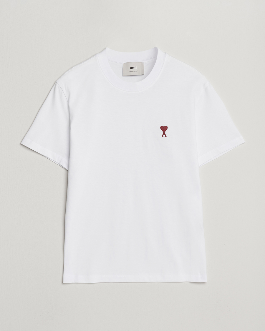 Herre | T-Shirts | AMI | Heart Logo T-Shirt White